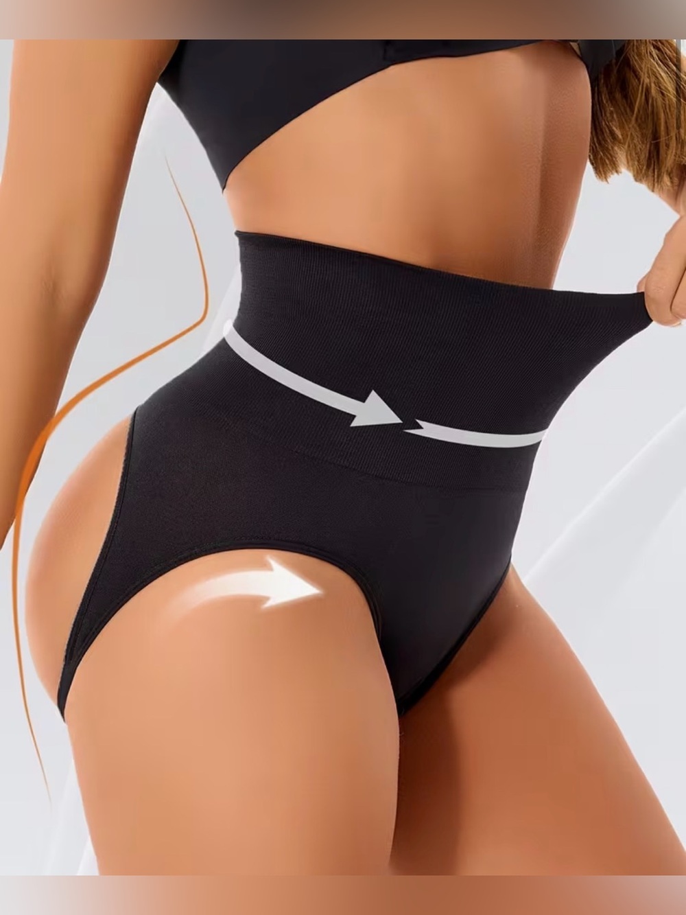 NWOT High-Waist Black Shapewear Briefs